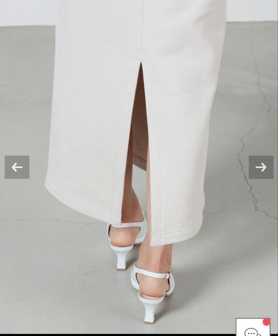 スカート Cording Embroidery Sweat Skirt