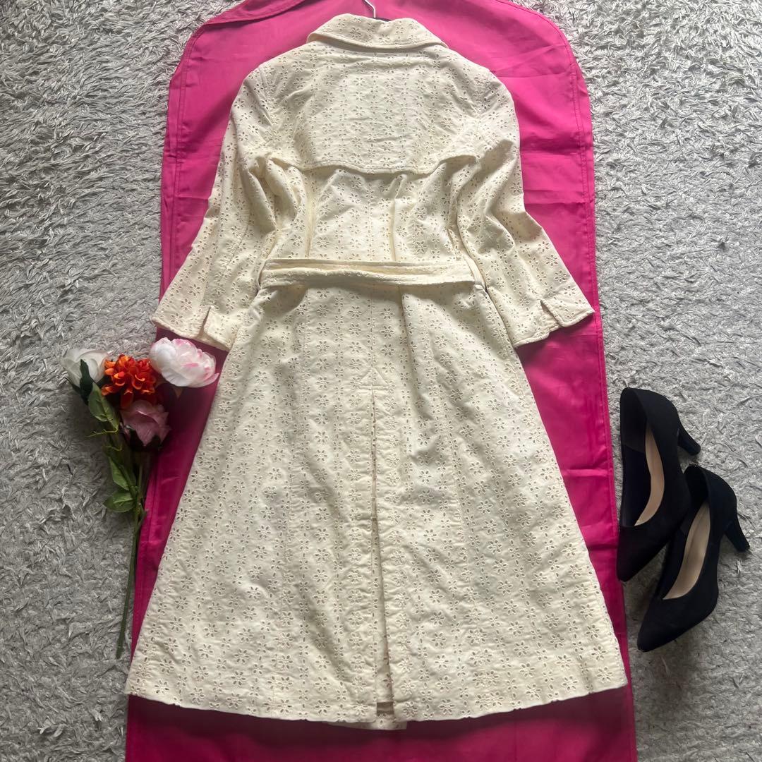 【良品】BURBERRY LONDON コットンレーストレンチコート 36 S