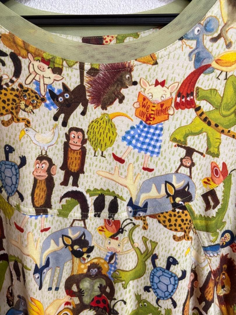 再お値下げ致しました　アルベロベロ　動物プリント 半袖Tシャツ