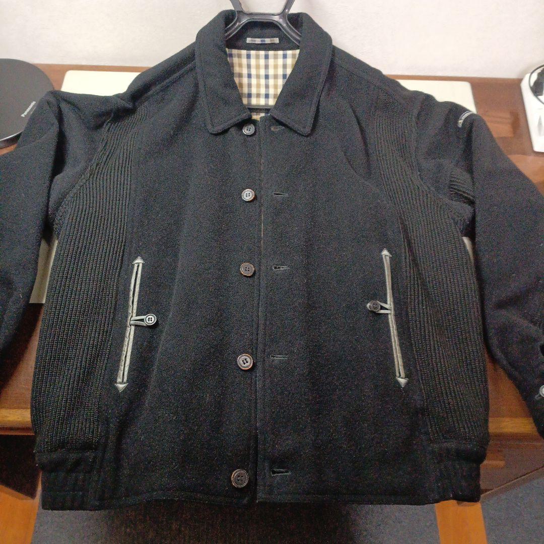 magさん専用アクアスキュウタム ブルゾン黒 チェック裏地