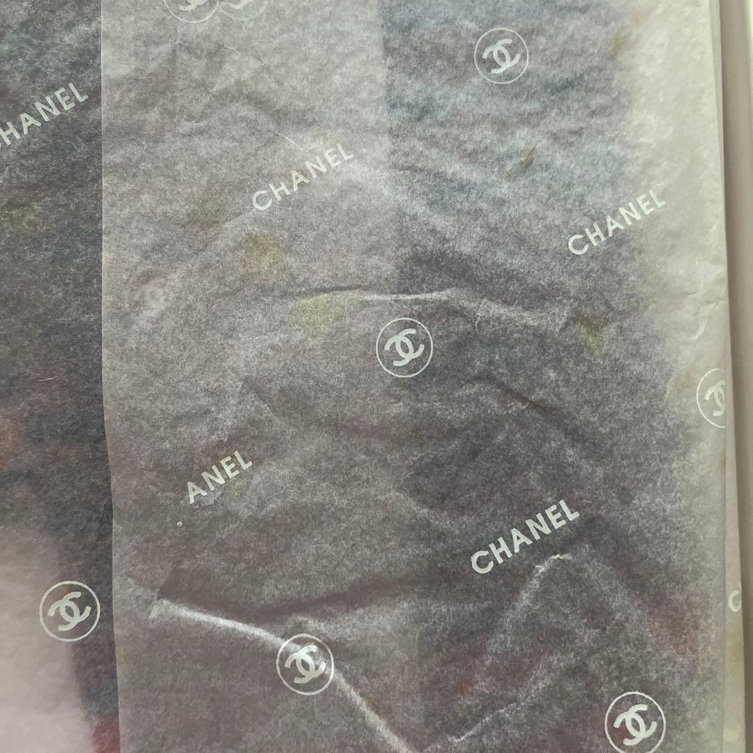 新品未使用 CHANEL 柄タイツ 箱付き 総柄 ピンク×ネイビー フランス製