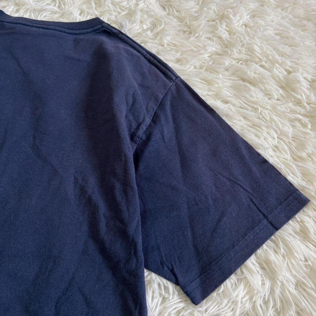 ナイキ Tシャツ ネイビー ロゴプリントデザイン コットン素材 半袖 B019