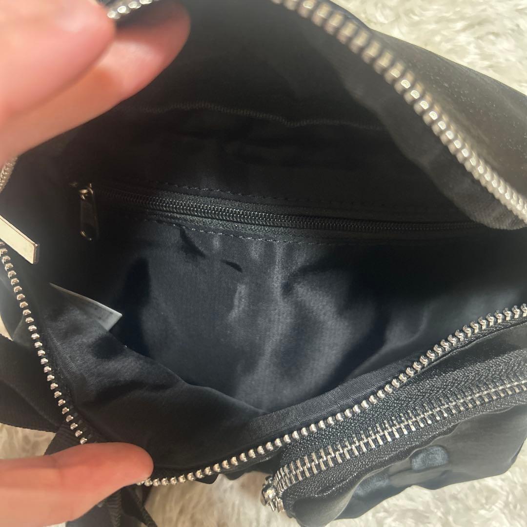 エピヌ　ウェストポーチ　é ribbon satin 2way body bag