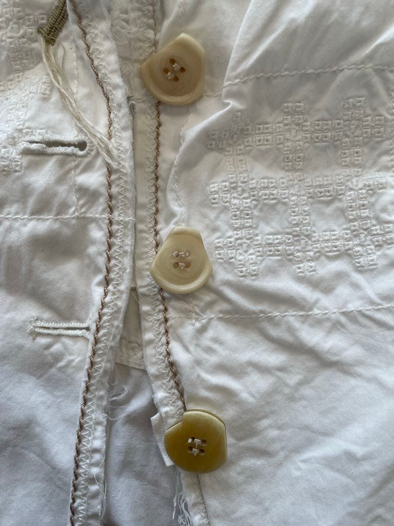 MARITHE FRANCOIS GIRBAUD ジルボー　ホワイトジャケット