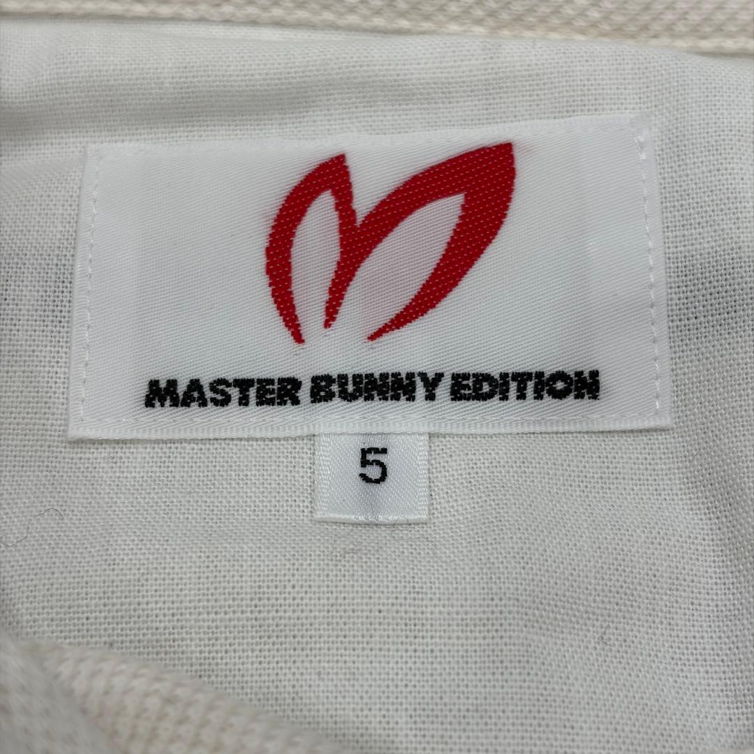 MASTER BUNNY EDITION ゴルフ 長袖ポロシャツ メンズ5 白
