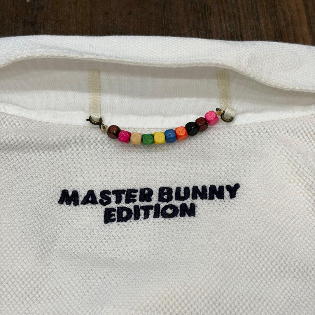 MASTER BUNNY EDITION ゴルフ 長袖ポロシャツ メンズ5 白