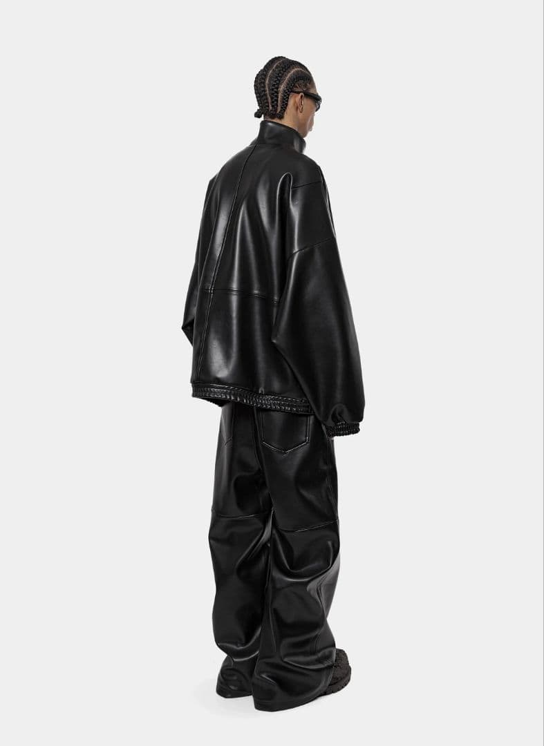 ジャケット・アウター ARNODEFRANCE LEATHER TRACKJACKET