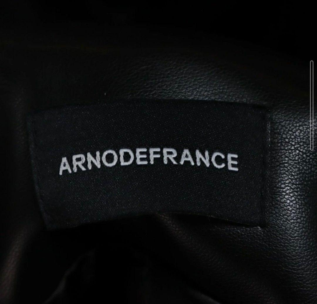 ジャケット・アウター ARNODEFRANCE LEATHER TRACKJACKET
