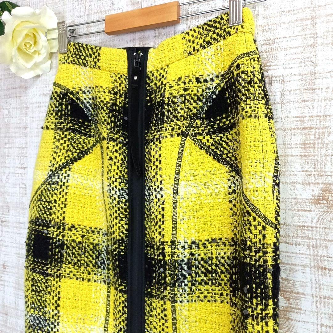 ★みー★☆美品 N°21 ヌメロヴェントゥーノ ツイード ジップ スカート