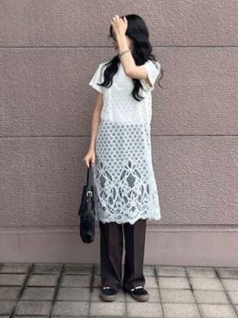 URBAN RESEARCH インドレースベアキャミワンピース