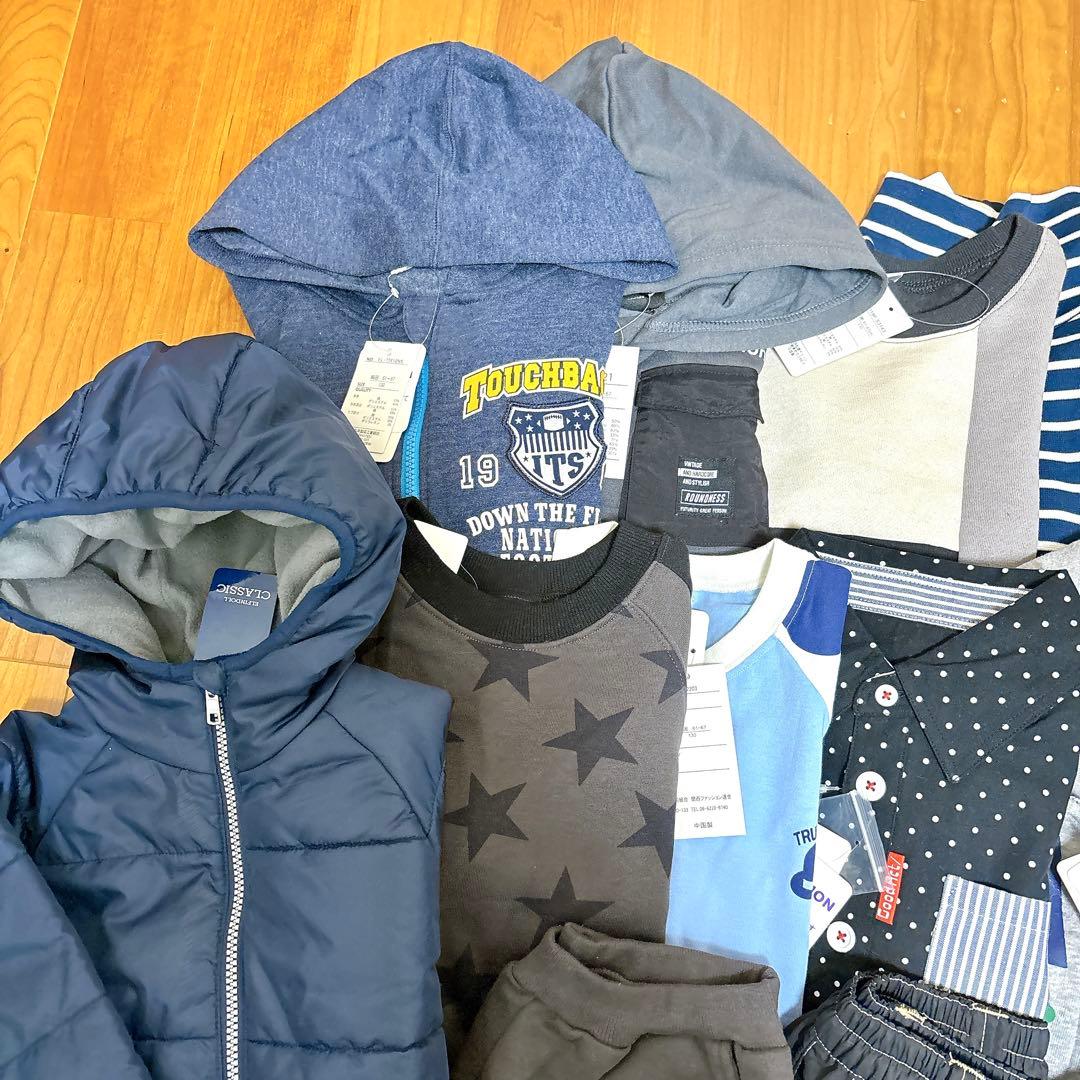 新品未使用★男の子 秋冬 長袖 トップス パンツ アウター まとめ売り 130㎝