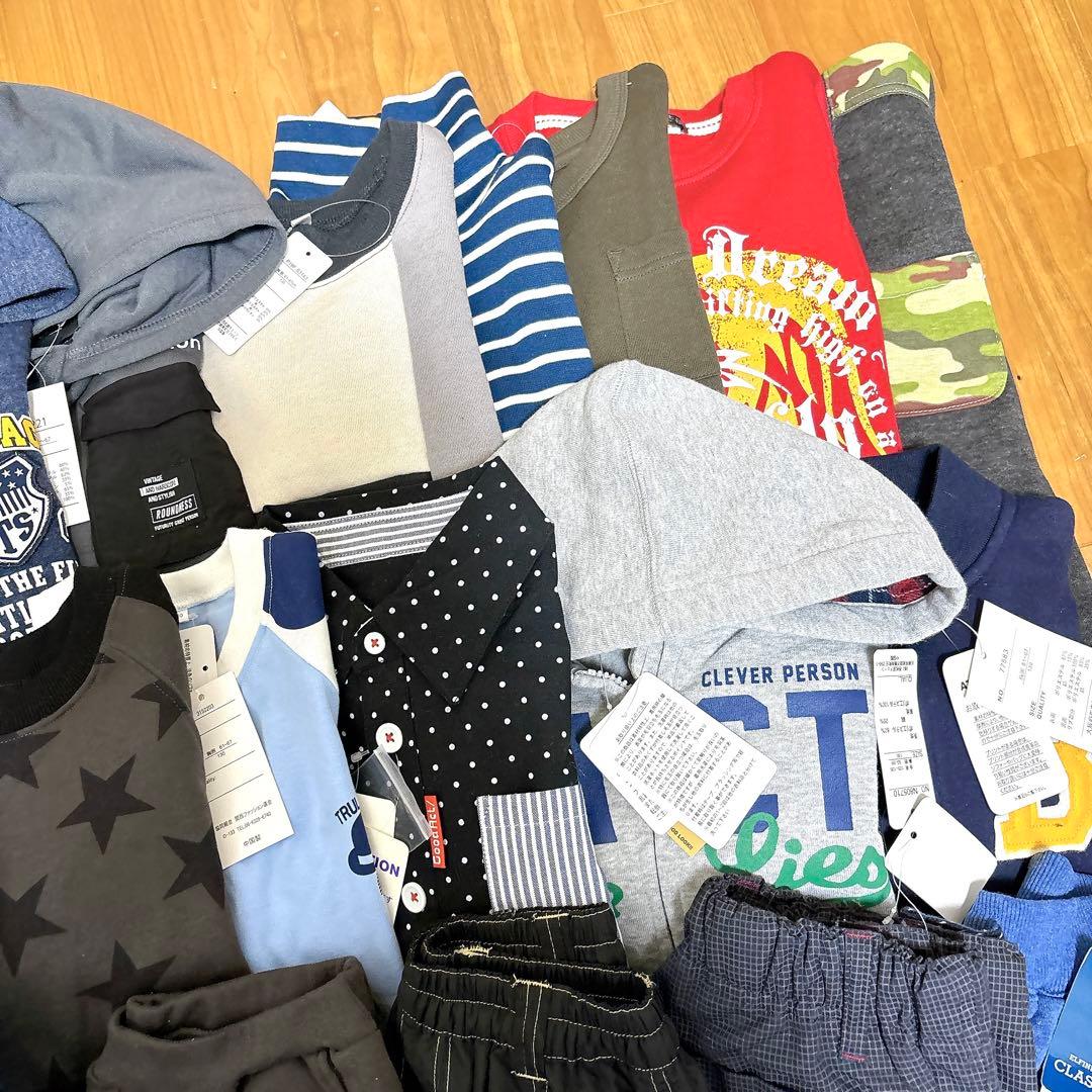 新品未使用★男の子 秋冬 長袖 トップス パンツ アウター まとめ売り 130㎝