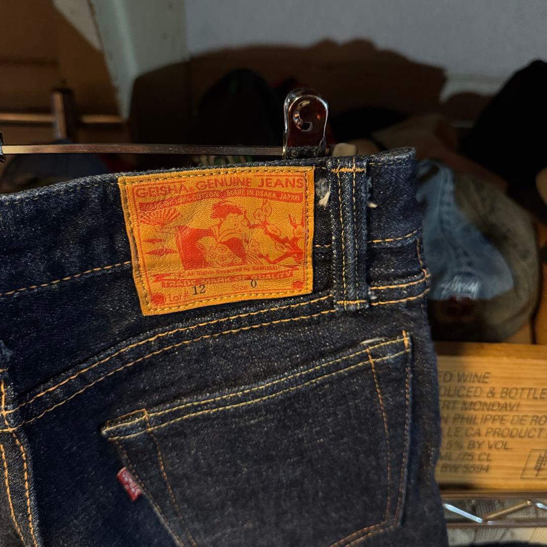 レディース 美品 濃い濃い GEISHA JEANS ゲイシャジーンズ デニム