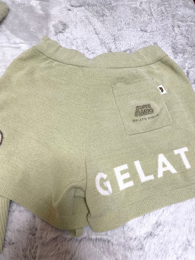 ジェラートピケ　ヨッシー　パーカー&ショートパンツセットアップ上下