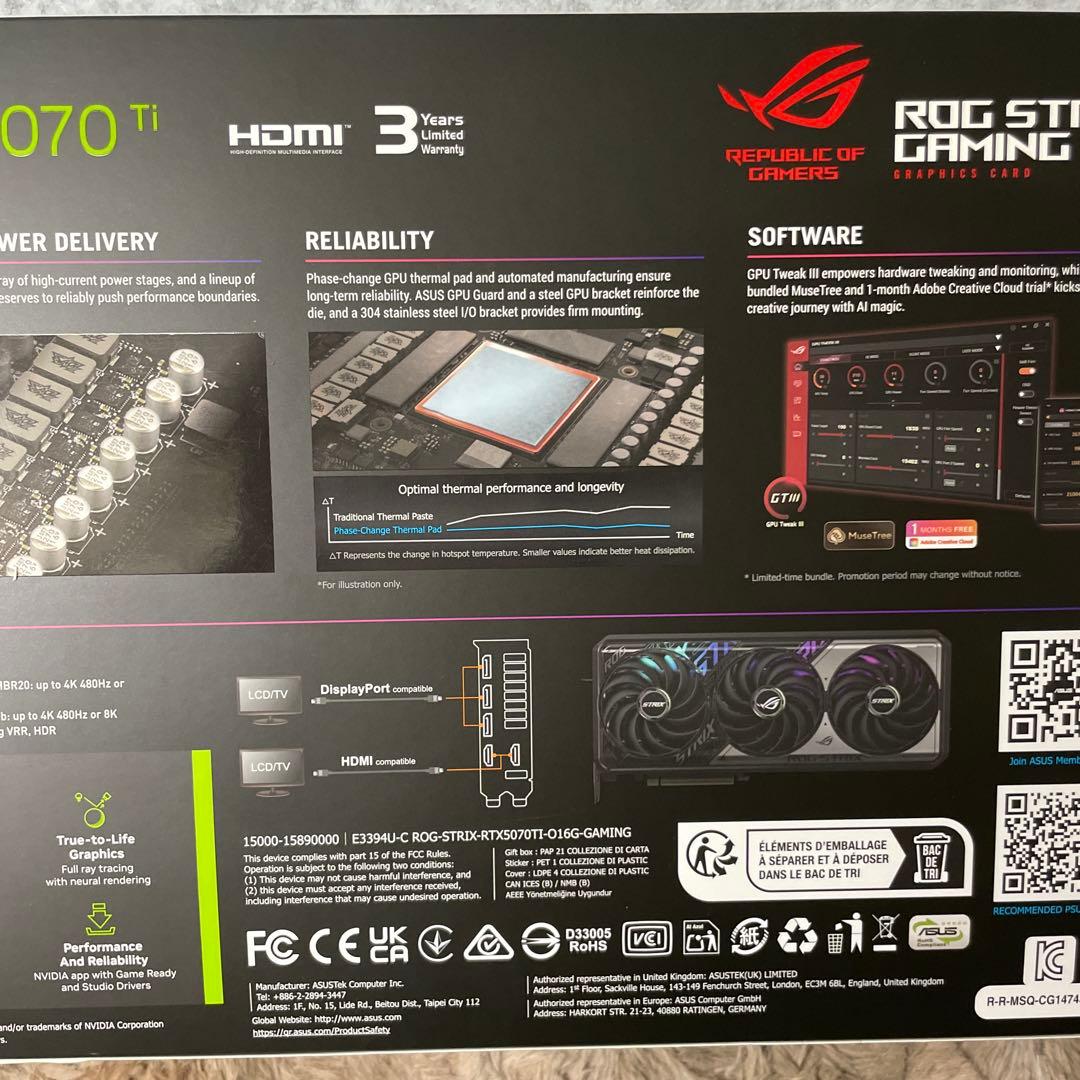 か*ん様 新品　ASUS ROG Strix GeForce RTX 5070