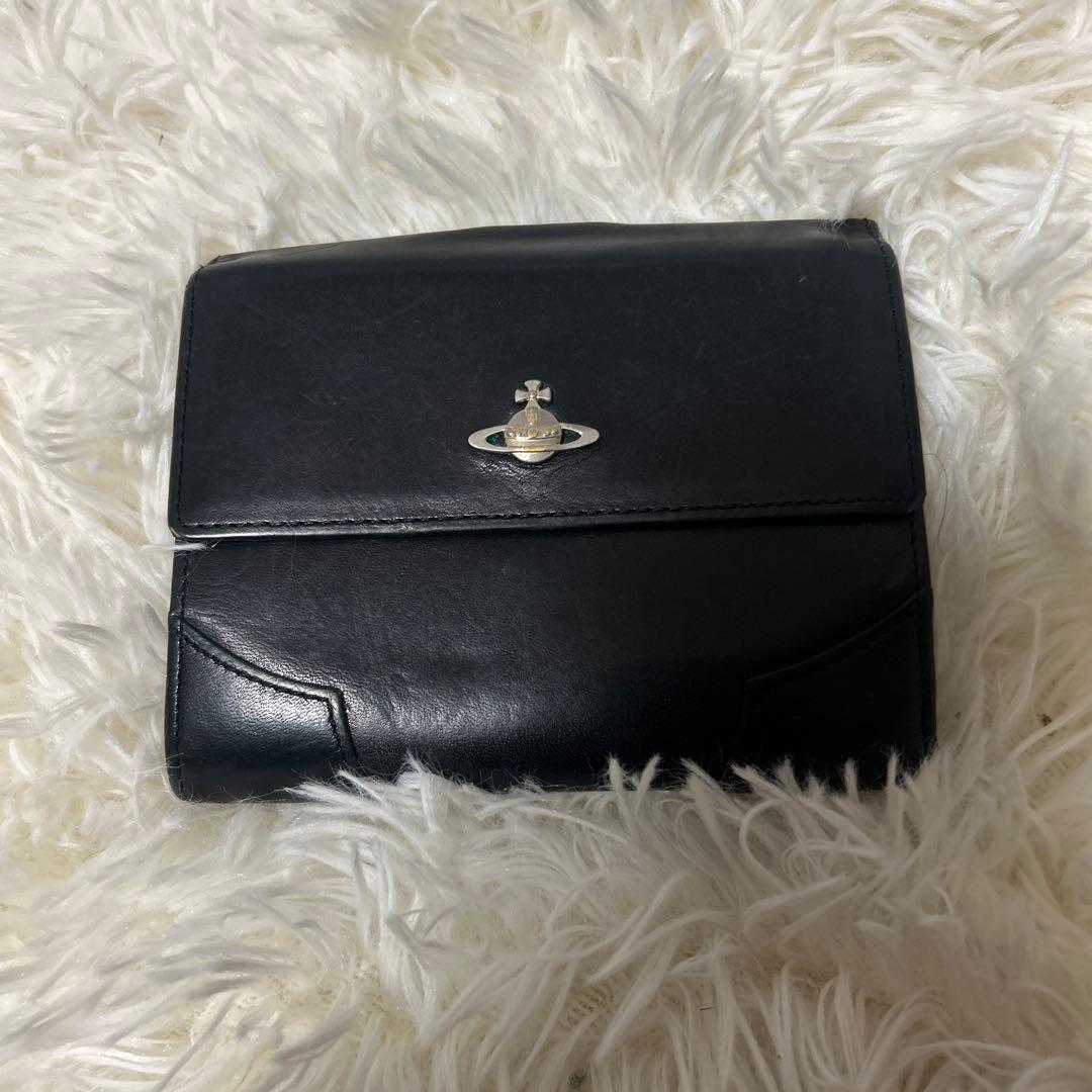 Vivienne Westwood 二つ折り財布 本革 レザー ブラック