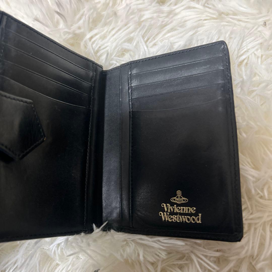 Vivienne Westwood 二つ折り財布 本革 レザー ブラック