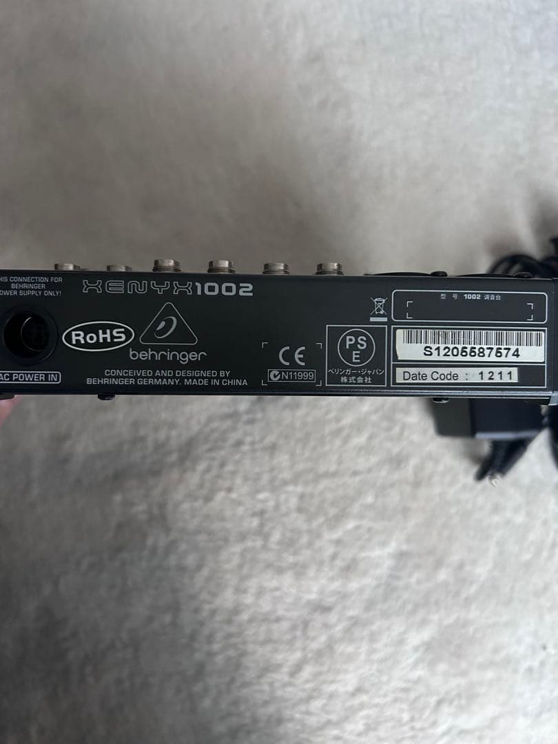 BEHRINGER XENYX 1002 アナログミキサー