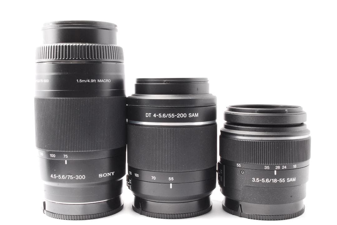 即購入で¥1000OFF❤️SONY α65 ✨トリプルレンズセット 超高画質