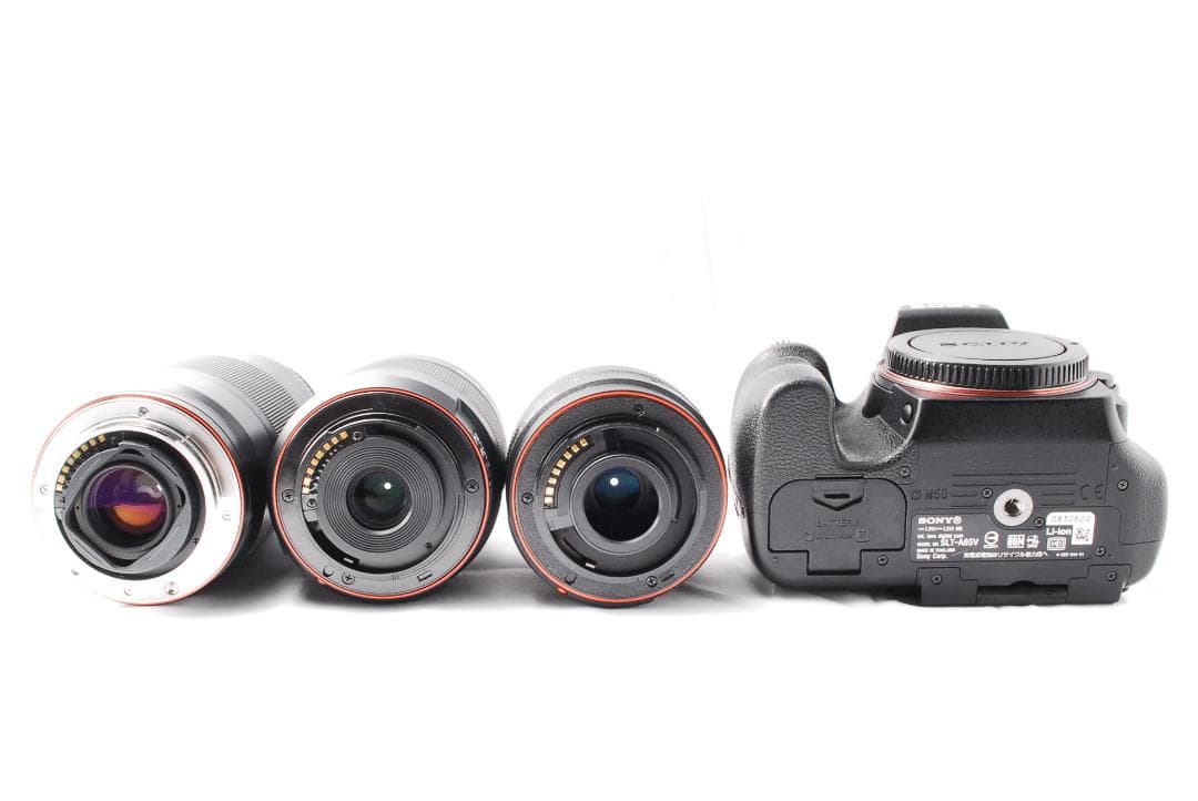 即購入で¥1000OFF❤️SONY α65 ✨トリプルレンズセット 超高画質