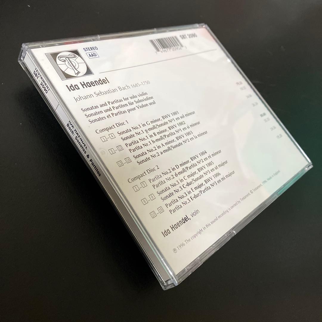 イダ・ヘンデル／バッハ：無伴奏ヴァイオリン・ソナタ&パルティータ　２CD