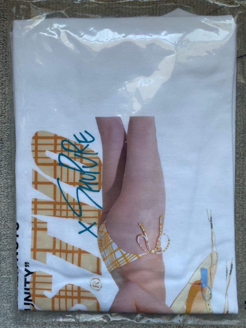 【未使用】冴木柚葉×KIKS TYO コラボTシャツ 　サイズＬ　ホワイト