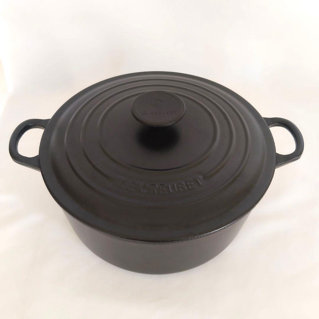 ル・クルーゼ ココットロンド 24cm マットブラック