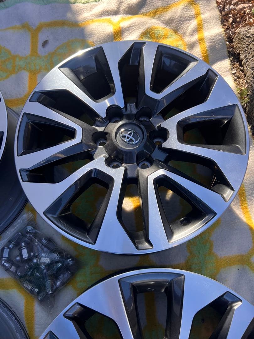 ランクルプラド TRJ150W 後期 純正 アルミホイール×4本 19インチ