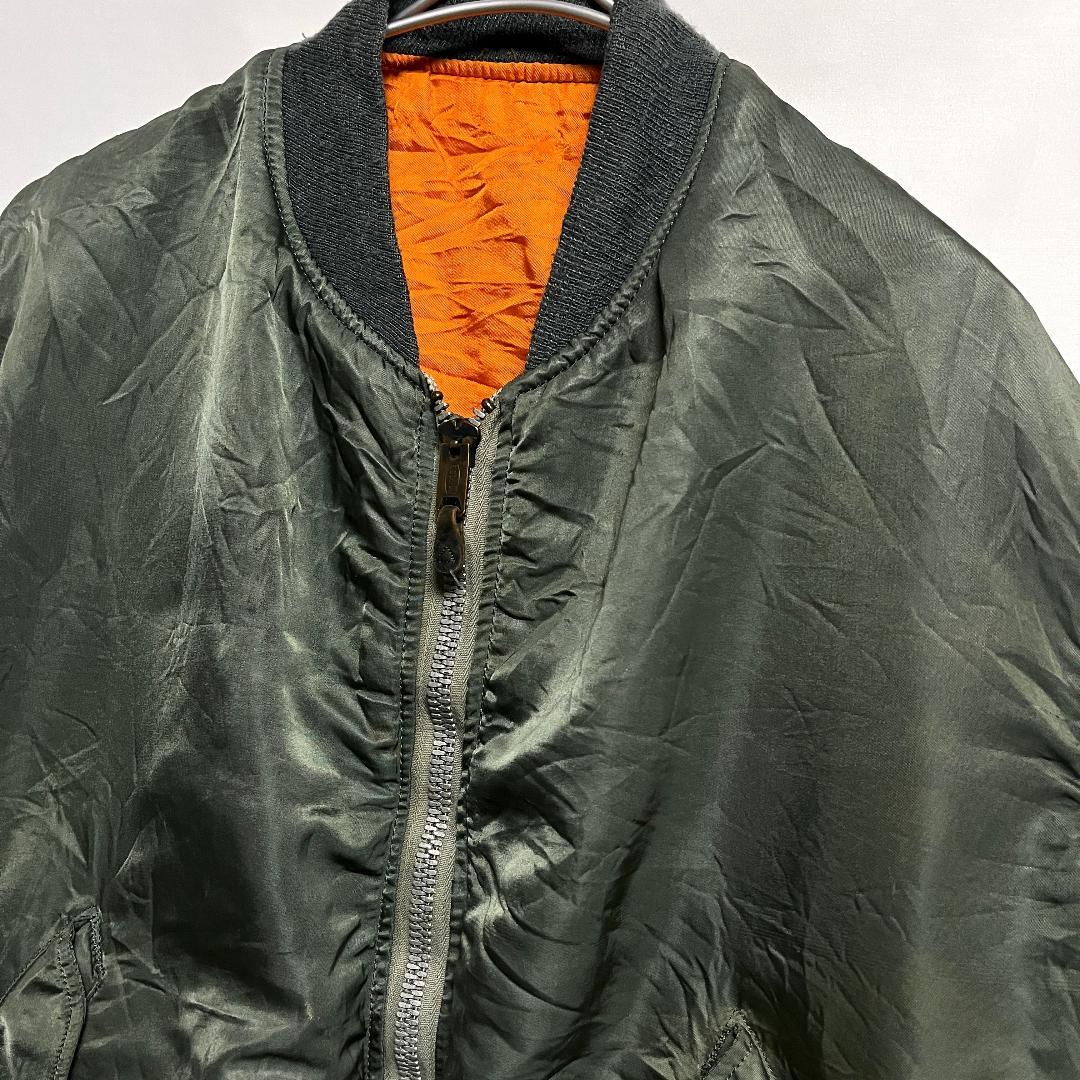 70's 米軍実物 USAF 空軍 MA-1フライト ジャケット L