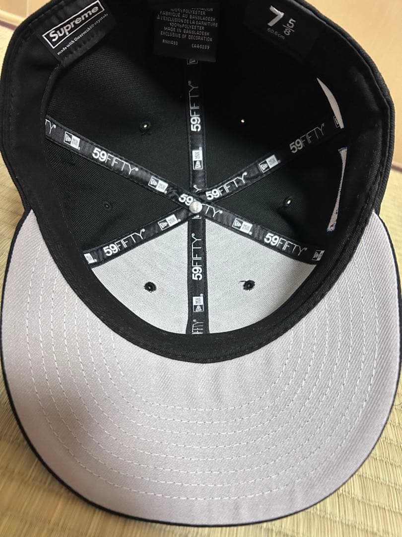 帽子 Supreme x Swarovski S Logo \"Black\"