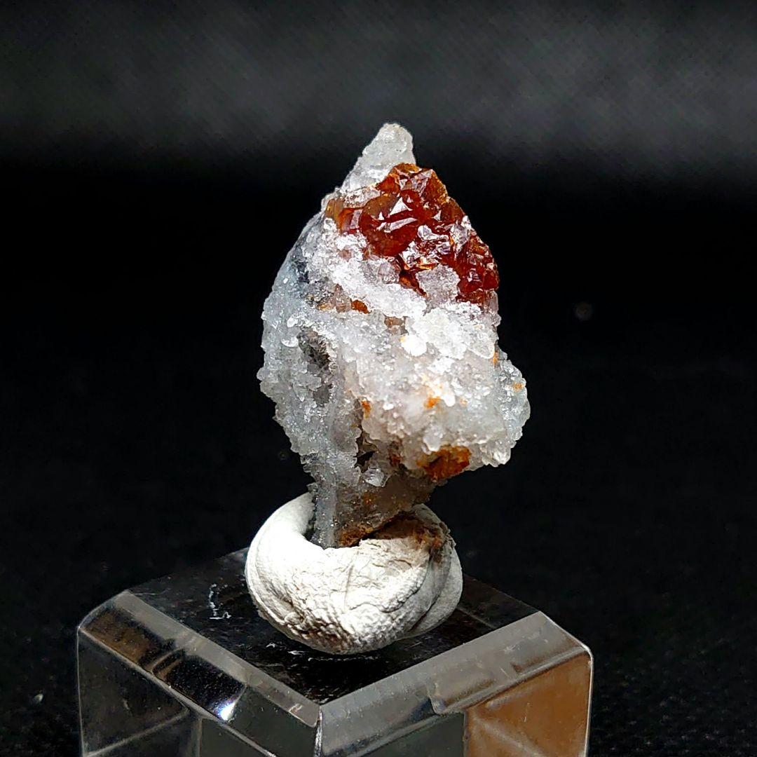 【10g】中国湖南省 水口山産 スファレライト（閃亜鉛鉱）母岩付 鉱物標本