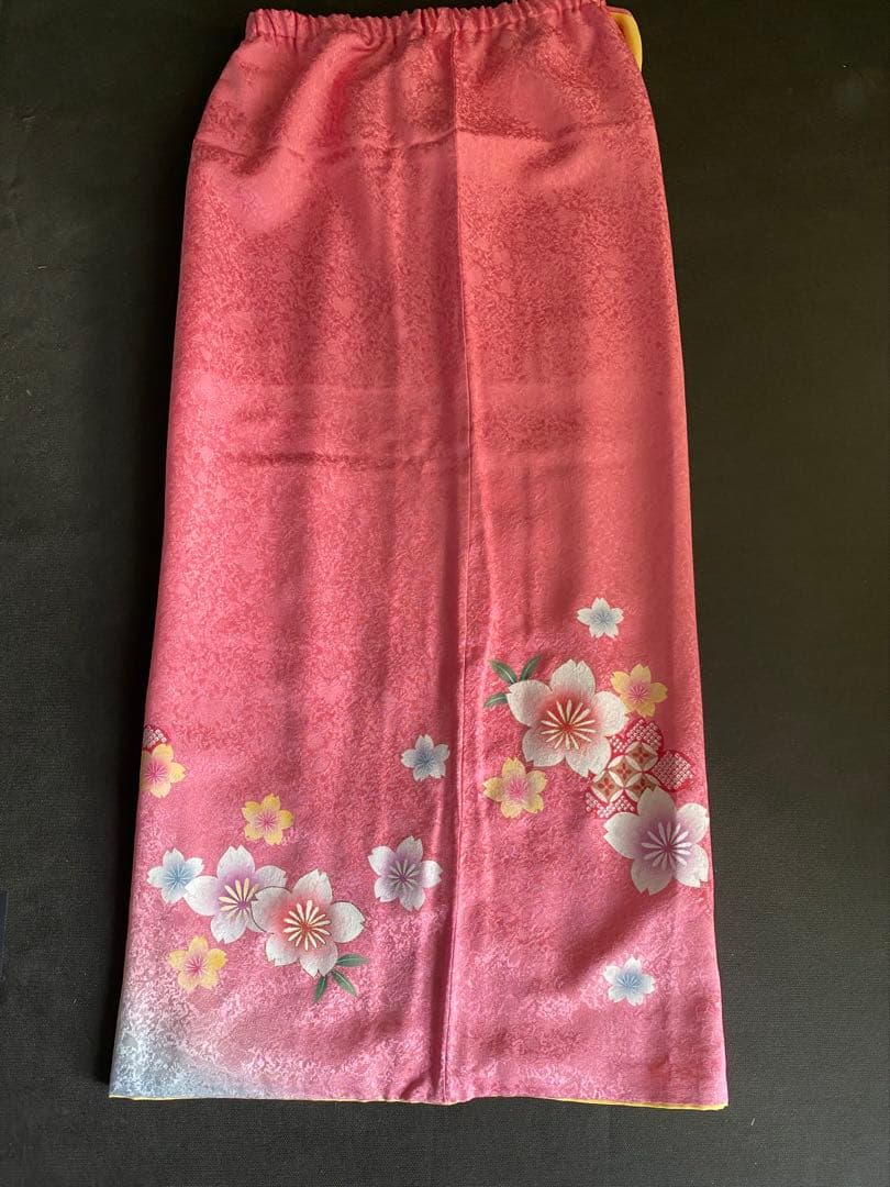 二部式振り袖　ピンク　桜