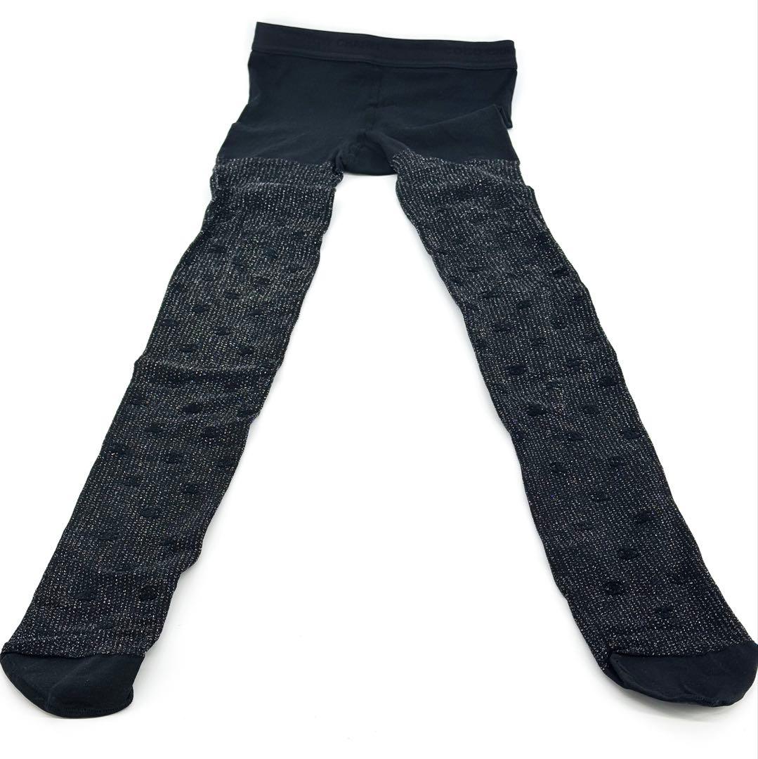 CHANEL シャネル タイツ ココマーク ブラック Sサイズ パリ購入