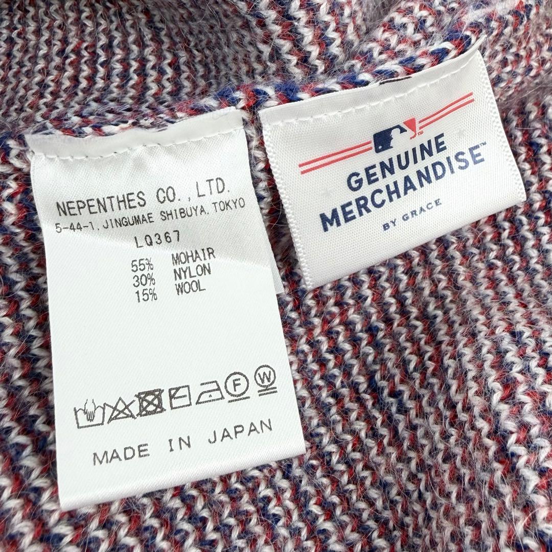 NEEDLES × MLB × BEAMS BOY 別注 モヘア カーディガン