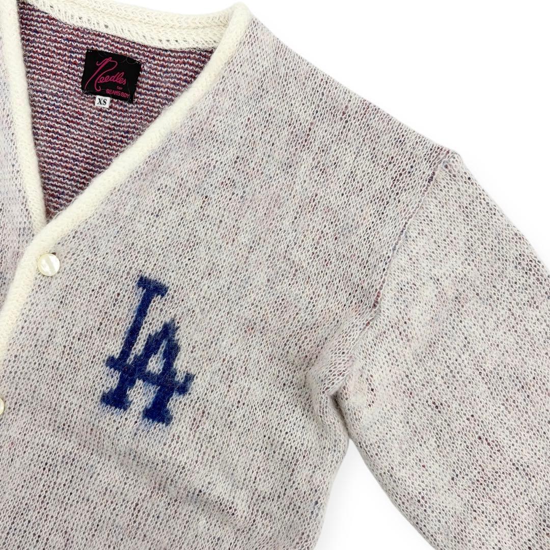 NEEDLES × MLB × BEAMS BOY 別注 モヘア カーディガン