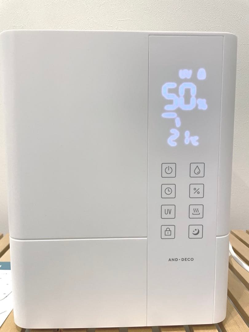 モダンデコ ハイブリッド　加湿器　アンドデコ　ホワイト　2025.11月末購入