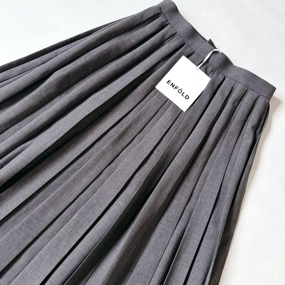 タグ付き未使用品♡エンフォルド 23AW BOX-PLEATS SKIRT M