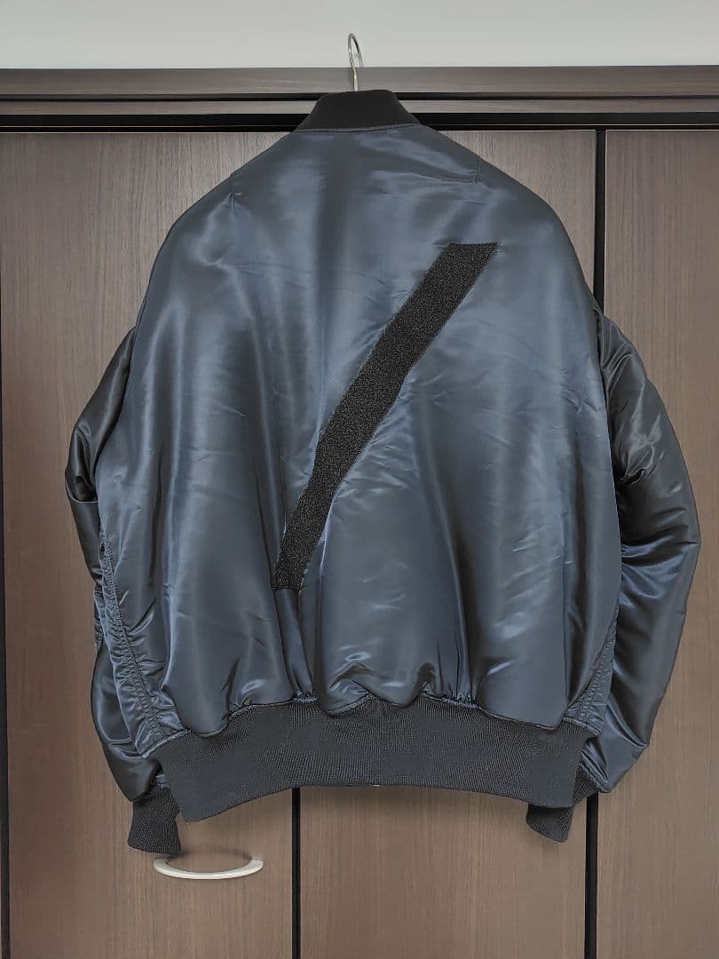 5351プールオム【5/】バックスラッシュMA-1ジャケット 　ブラック