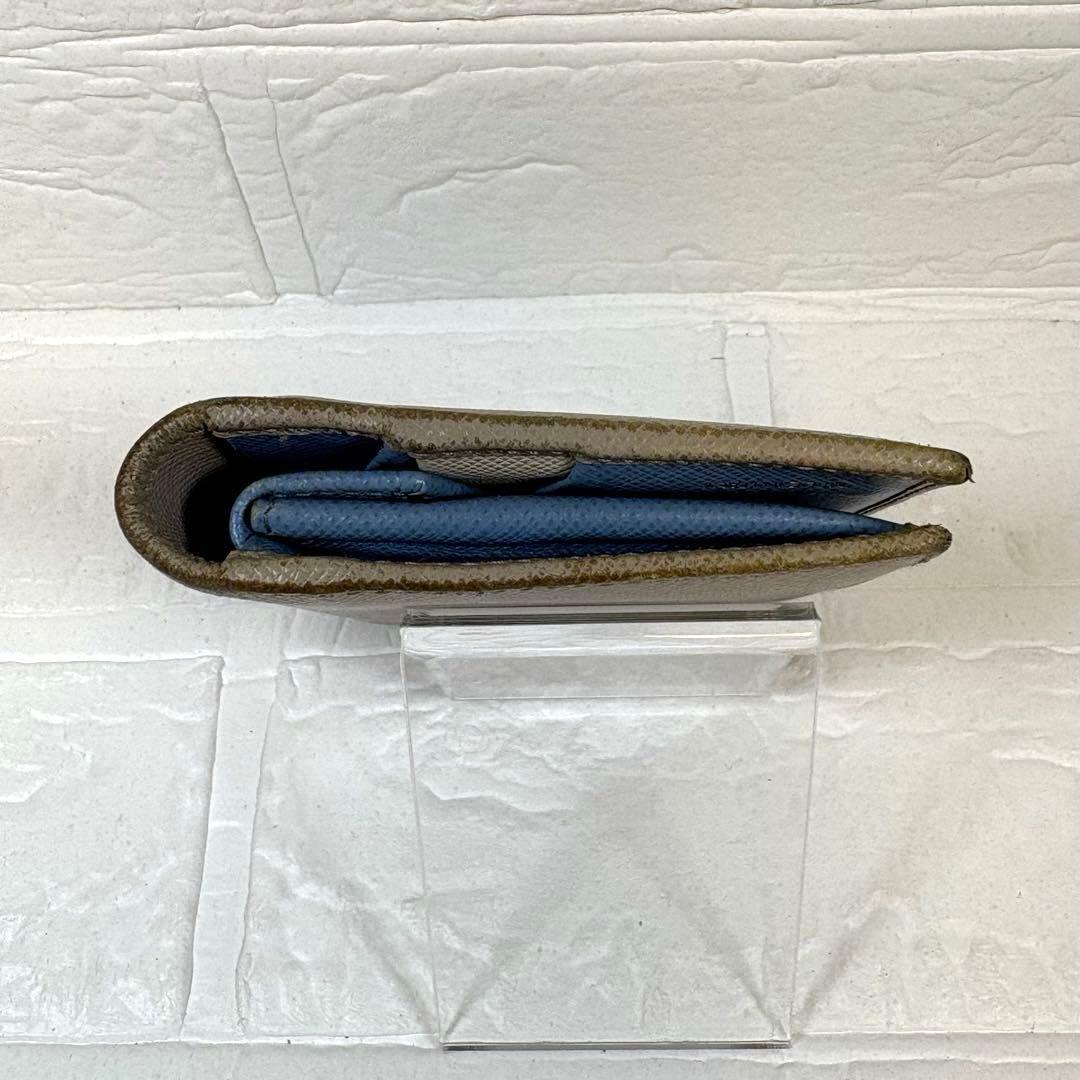 プラダ PRADA サフィアーノレザー 二つ折り財布 ベージュ