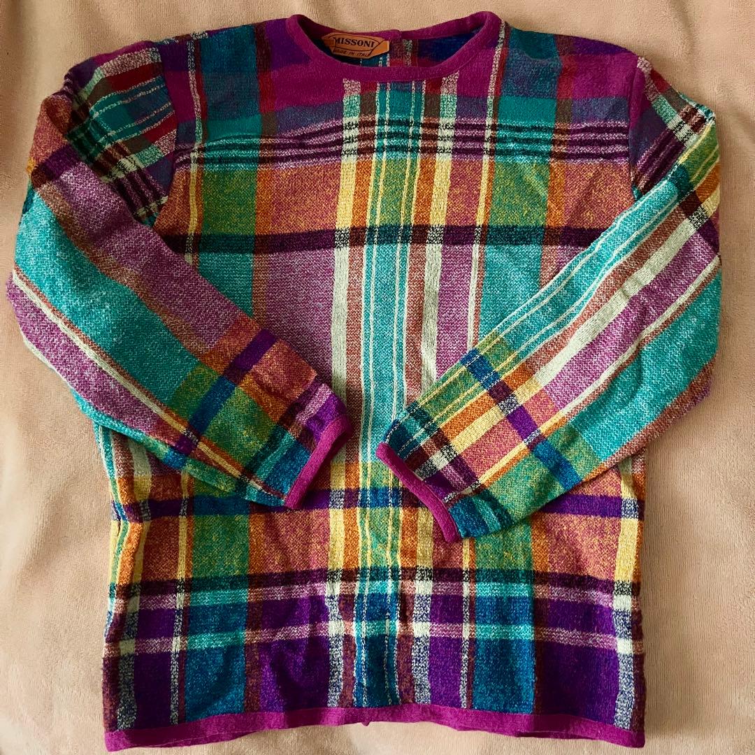 【かめきち】MISSONI マルチカラー カーディガン