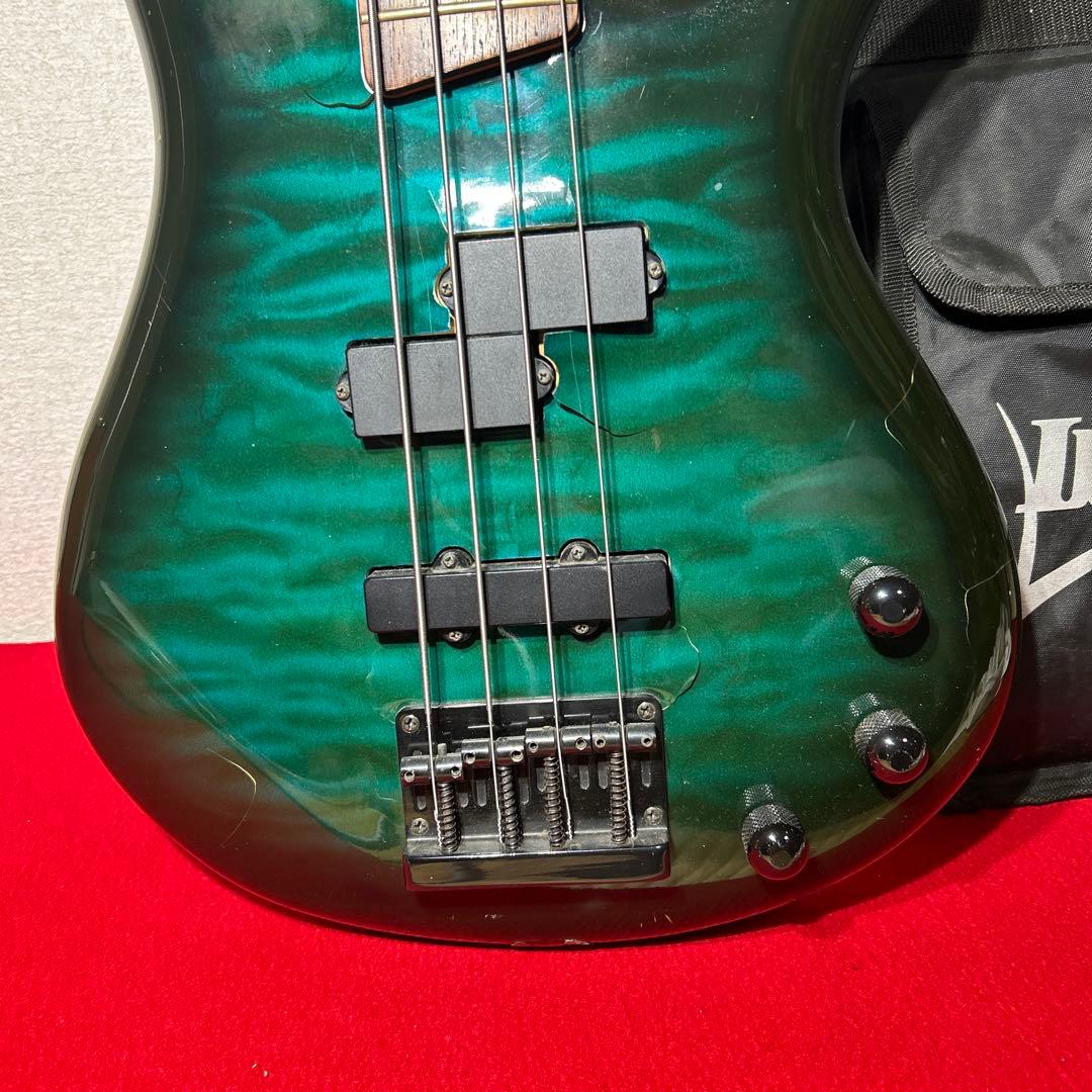 H*T様 アイバニーズ　4弦エレキベース　SDGR ソフトケース　グリーン