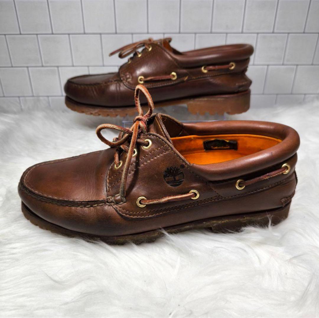 【Timberland】スリーアイクラシックラグ 28 デッキシューズ モカシン
