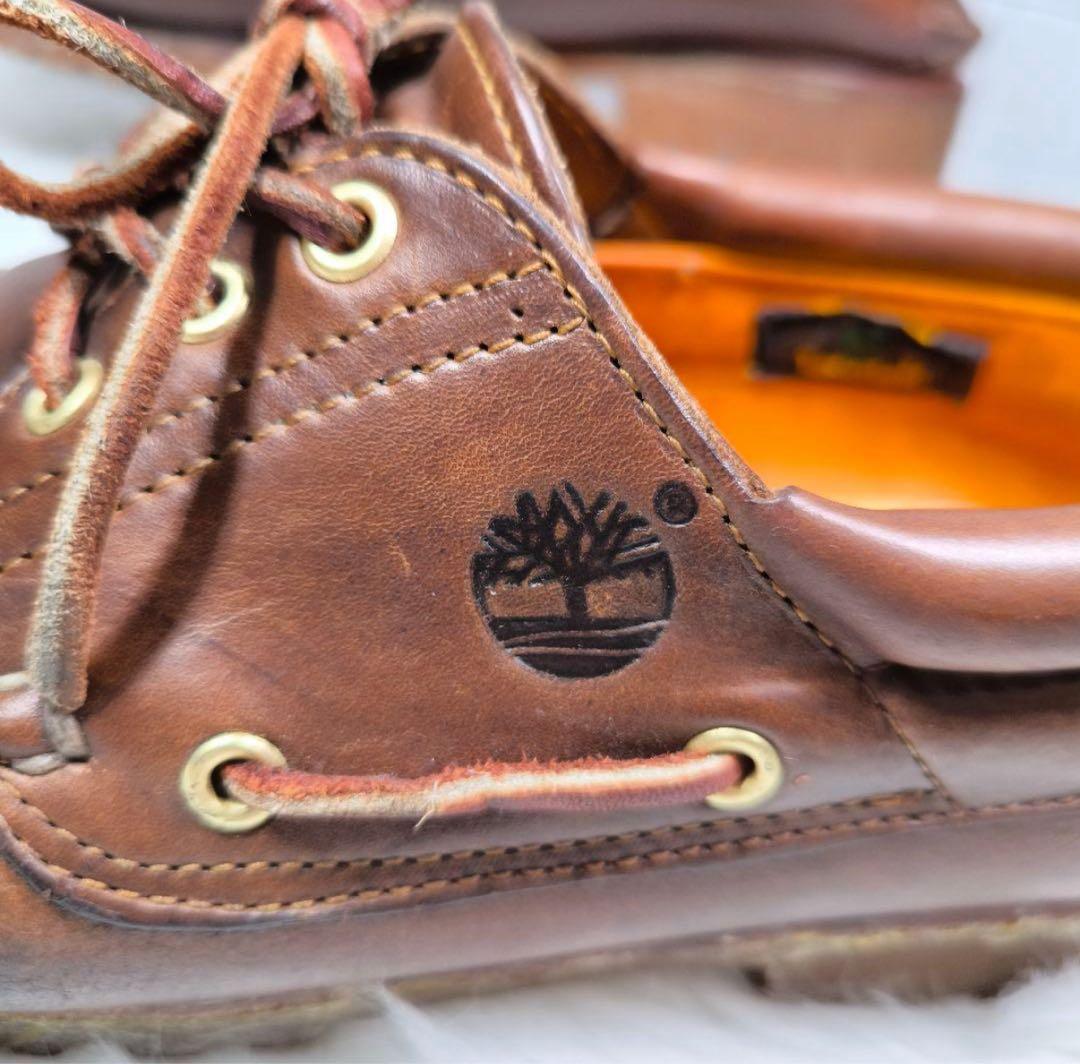 【Timberland】スリーアイクラシックラグ 28 デッキシューズ モカシン