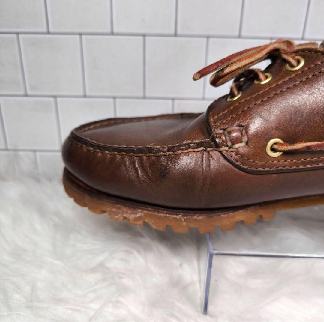 【Timberland】スリーアイクラシックラグ 28 デッキシューズ モカシン