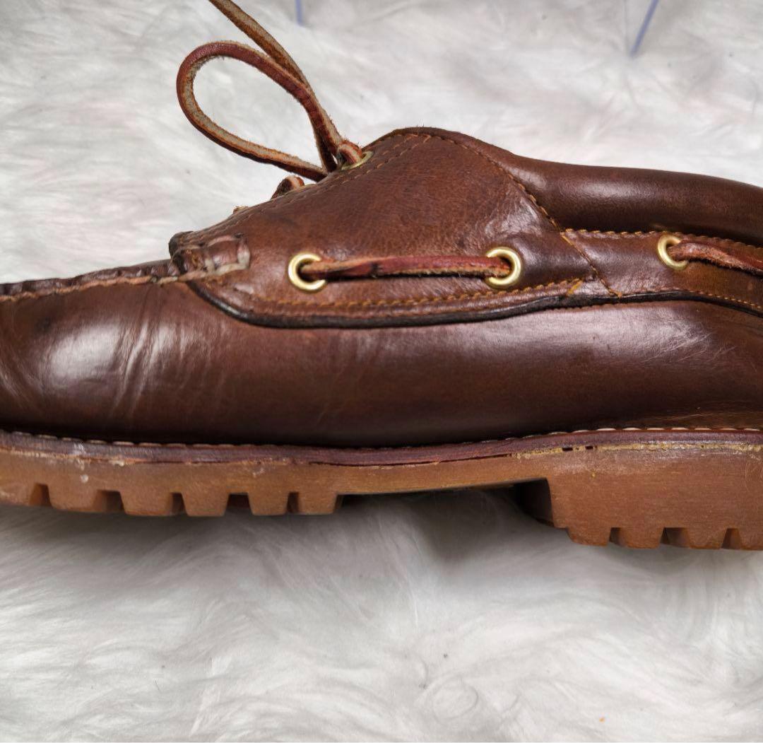 【Timberland】スリーアイクラシックラグ 28 デッキシューズ モカシン