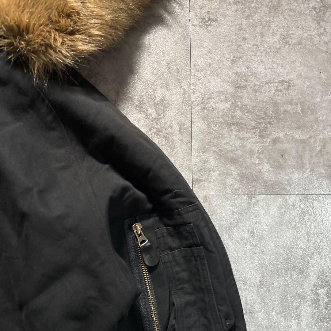 00s avirex n2-b flight jacket Black 短丈　黒