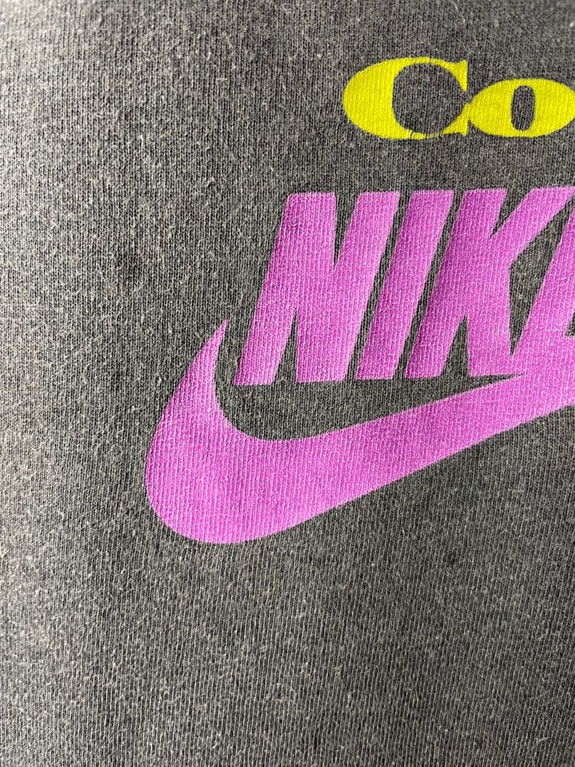 90s USA製ヴィンテージ NIKE ナイキ　銀タグロゴTシャツ　フェード