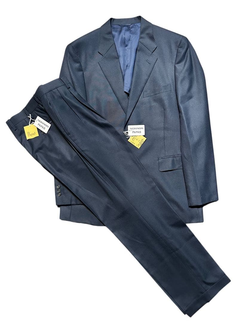 新品未使用！定価132,000円パパス PAPAS シルクシングルスーツ背抜きL