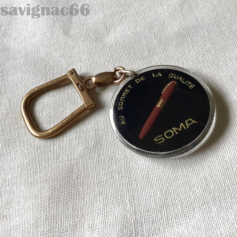 60s　フレンチキーホルダー　ブルボン　SOMA　万年筆