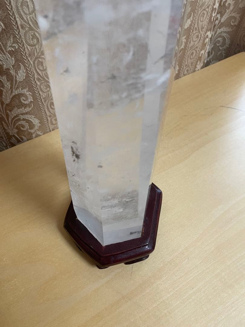特大　水晶　ポイント　六角柱　約37cm 2、9kg
